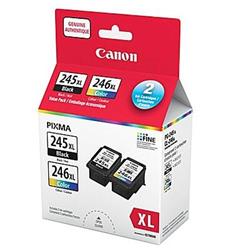 Pack économique de cartouches d'encre noire et couleur CANON PG-245 XL/CL-246 XL