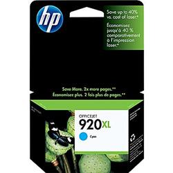 Cartouche d'encre originale cyan haute capacité HP 920XL (CD972AN)