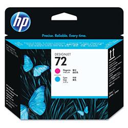 HP 72 Magenta and Cyan Printhead - Inkjet - 1 Each