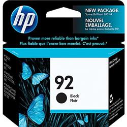 Cartouche d'encre noire HP 92 d'origine (C9362WN)