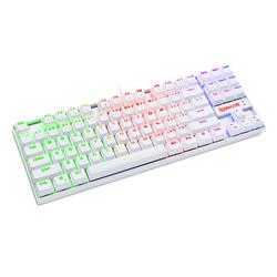 Redragon K552 Mechanical Gaming Keyboard 80% Compact 87 Key Kumara Wired  Blue Switches for Windows PC Gamers (RGB Backlit Whit