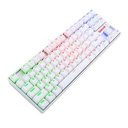 Redragon K552 Mechanical Gaming Keyboard 80% Compact 87 Key Kumara Wired  Blue Switches for Windows PC Gamers (RGB Backlit Whit