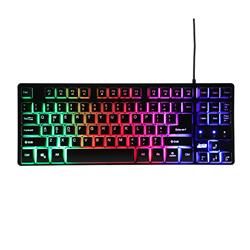 iCAN - Clavier de jeu 87 touches à rétroéclairage arc-en-ciel
