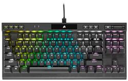 CORSAIR K70 RGB TKL Mechanical Gaming Keyboard, Backlit RGB LED, Cherr