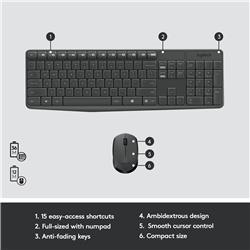 LOGITECH MK235 WL KEYBOARD AND MOUSE FRENCH LAYOUT