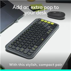 LOGITECH Pop Icon Combo Graphite-Lime Combo