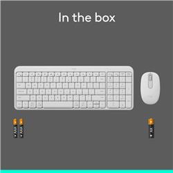 LOGITECH MK250 Productivity English Keyboard and Mouse Combo - Off-White