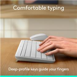 LOGITECH MK250 Productivity English Keyboard and Mouse Combo - Off-White