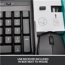 LOGITECH MK345 Wireless Keyboard and Mouse Combo(Open Box)