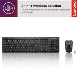LENOVO 100 USB-A Wireless Combo Keyboard and Mouse