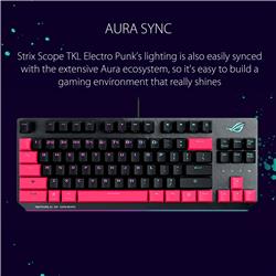 ASUS ROG Strix Scope TKL Electro Punk wired mechanical(Open Box)