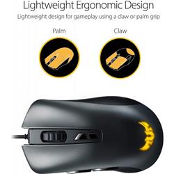 ASUS TUF Gaming M3 Gaming Mouse,Wired,Optical,Gray,200 dpi - 7000 dpi,1 Year Warranty (P305 TUF GAMING M3)(Open Box)