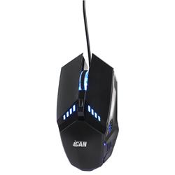 iCAN RGB Gaming Mouse | Adjustable Resolution Up to 2400 DPI