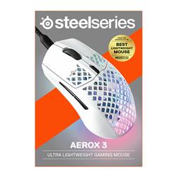 STEELSERIES Aerox 3 Gaming Mice - White