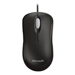 MICROSOFT Basic Optical Mouse - Black - USB Wired, Optical, Ergonomic
