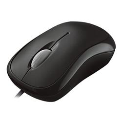 MICROSOFT Basic Optical Mouse - Black - USB Wired, Optical, Ergonomic