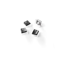 SteelSeries (PrismCaps BLK) - Dessus de touche à double couche Pudding