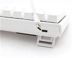 DUCKY CHANNEL Gaming Keyboard, White -(Open Box)