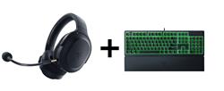 Razer Barracuda X Wireless Gaming Headset - Black + Razer Ornata V3 X Gaming Keyboard