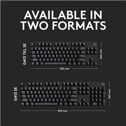 LOGITECH G413 SE Grand format Gaming Keyboard, black(Open Box)