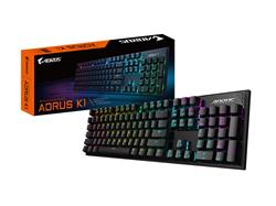 Clavier de jeu GIGABYTE AORUS K1, commutateurs mécaniques Cherry MX Red,(Open Box)