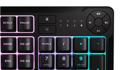 CORSAIR K55 CORE Wired RGB Gaming Keyboard - Backlit RGB LED - Black