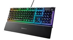 STEELSERIES Apex 3 Full Size Gaming Keyboard, Black