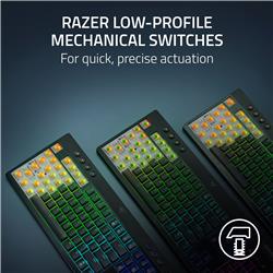 RAZER BlackWidow V4 Low Profile TKL (80 %) Clavier de jeu, Noir