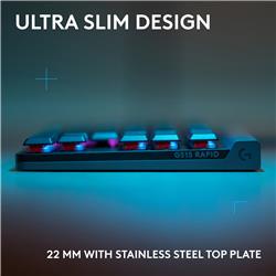 LOGITECH G515 RAPIDE TKL (80 %) Clavier de jeu, Noir