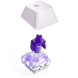 NZXT Function 2 - Mini Tenkeyless (TKL, 80%) Gaming Keyboard, White, English, Regular Profile (KB-002NW-US)