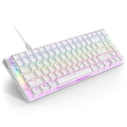 NZXT Function 2 - Mini Tenkeyless (TKL, 80%) Gaming Keyboard, White, English, Regular Profile (KB-002NW-US)