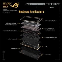 ASUS M709 ROG Azoth Extreme Edition 20 75 % Clavier de jeu, 20e an.
