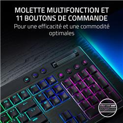 RAZER BlackWidow V4 Low Profile Pleine grandeur Clavier de jeu, Noir