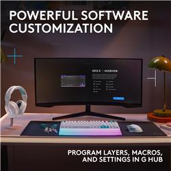 LOGITECH G512 X 98 96 % Clavier de jeu, Blanc