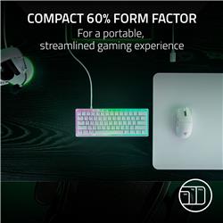RAZER HUNTSMAN V3 PRO MINI 60% Gaming Keyboard, White
