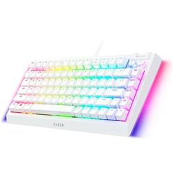 Clavier de jeu Razer BlackWidow V4 75 %, blanc (anglais), profil standard, commutateurs tactiles (RZ03-05001700-R3M1)