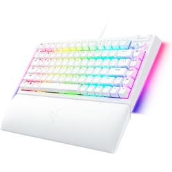 Clavier de jeu Razer BlackWidow V4 75 %, blanc (anglais), profil standard, commutateurs tactiles (RZ03-05001700-R3M1)