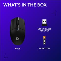 LOGITECH G305 Wireless Gaming Mouse Black