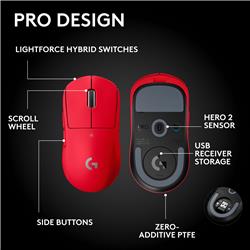LOGITECH G PRO X SUPERLIGHT 2 SE LIGHTSPEED Gaming Mouse - Red