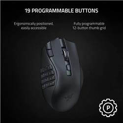 RAZER Naga V2 HyperSpeed - Wireless MMO Gaming Mouse(Open Box)