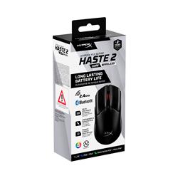 Souris de jeu sans fil HyperX Pulsefire Haste 2 Core, noir/noir