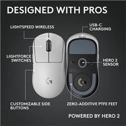 LOGITECH G PRO X SUPERLIGHT 2c Gaming Mice - Blanc
