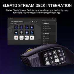 CORSAIR Scimitar Elite Wireless SE Gaming Mouse - Gun Metal