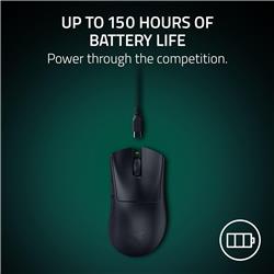 RAZER DeathAdder V4 Pro Wireless Gaming Mouse - Black