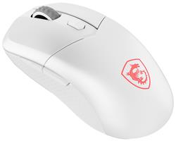 MSI VERSA 300 W White Gaming Mouse- 8000 DPI Optical Sensor, 1000 Hz Polling Rate, Symmetrical, 30M+ Click Kailh Micro Switches