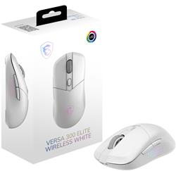 MSI VERSA 300 ELITE WIRELESS WHITE Right-handed Gaming Mouse - White, 6 Buttons, 26000 DPI (VERSA 300 ELITE W WHITE)(Open Box)