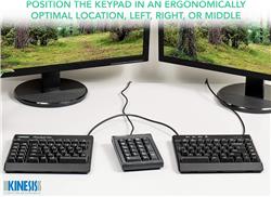 KINESIS AC210USB-BLK Productivity Keyboard, Black -