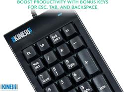 KINESIS AC210USB-BLK Productivity Keyboard, Black -