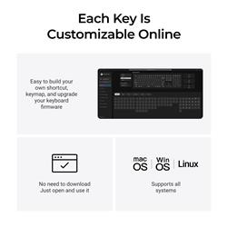 Keychron B6 Pro Full Size Productivity Keyboard, Black(Open Box)