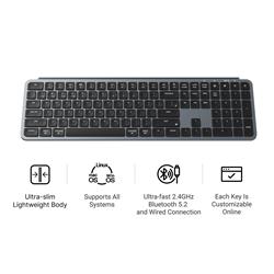 Keychron B6 Pro Full Size Productivity Keyboard, Black(Open Box)